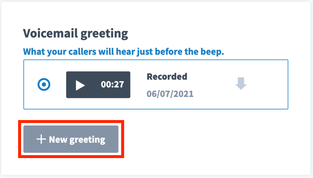How to set up a Voicemail Greeting